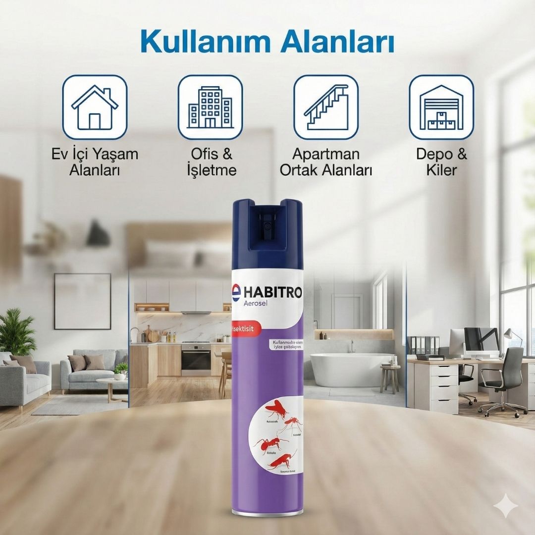 Bayer HABITRO Aerosel – 275 ml Haşere Öldürücü Sprey - Defonat