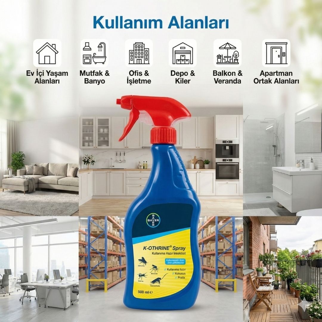 Bayer K - Othrine AL Hazır Kullanım Haşere Öldürücü Sprey – 500 ml - Defonat