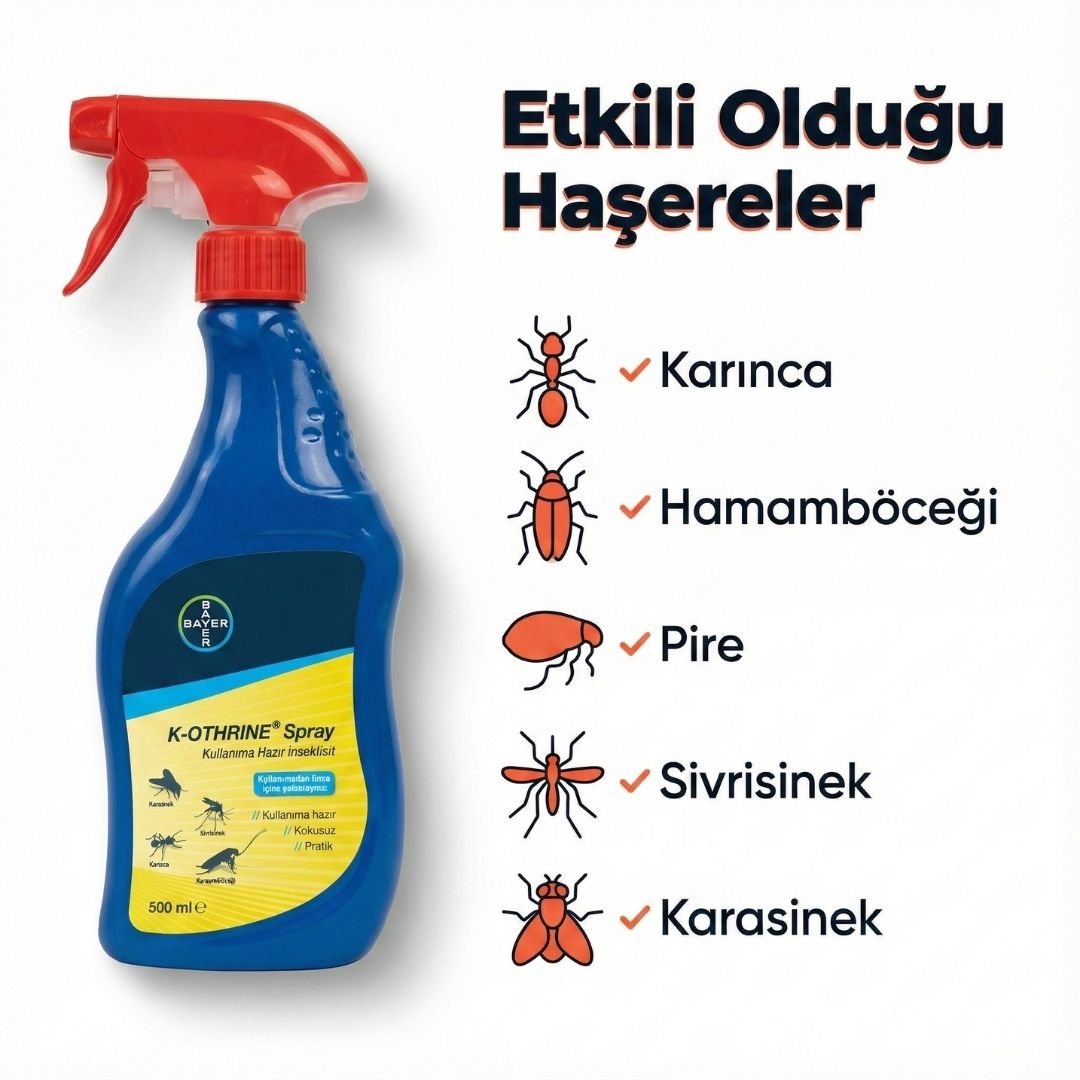 Bayer K - Othrine AL Hazır Kullanım Haşere Öldürücü Sprey – 500 ml - Defonat