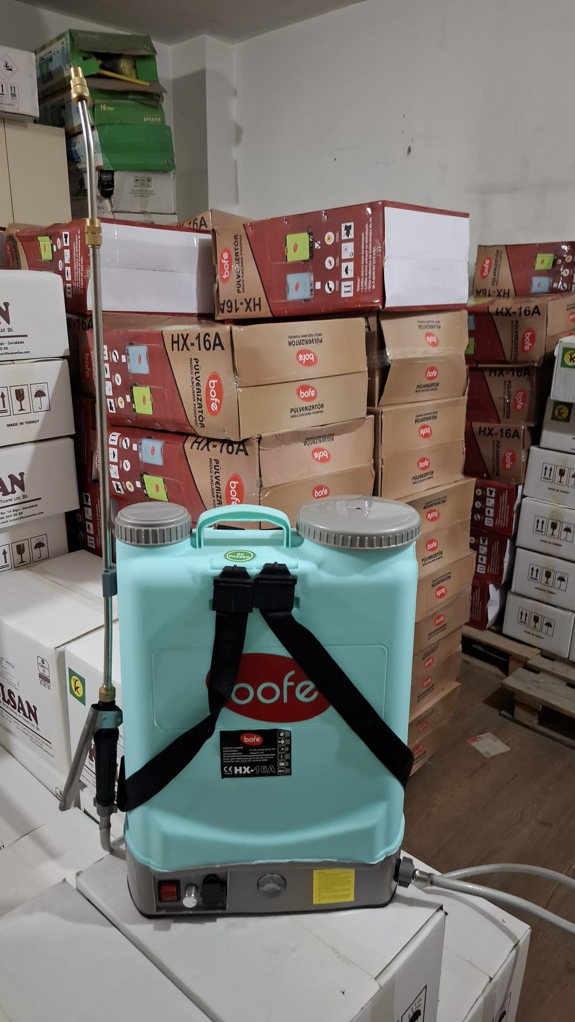 Bofe 16 Litre Akülü İlaçlama Pompası ( Mavi )
