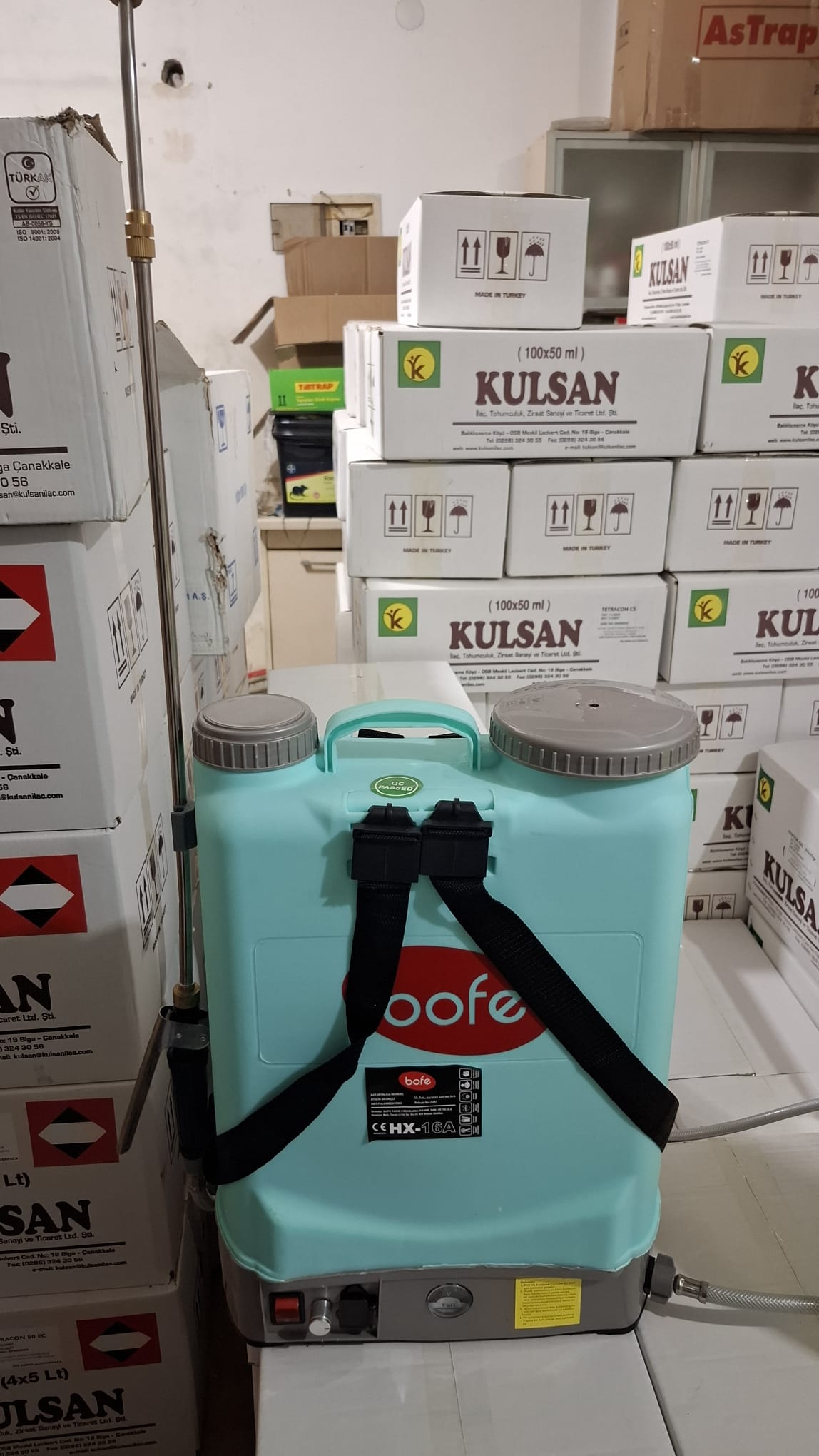Bofe 16 Litre Akülü İlaçlama Pompası ( Mavi )