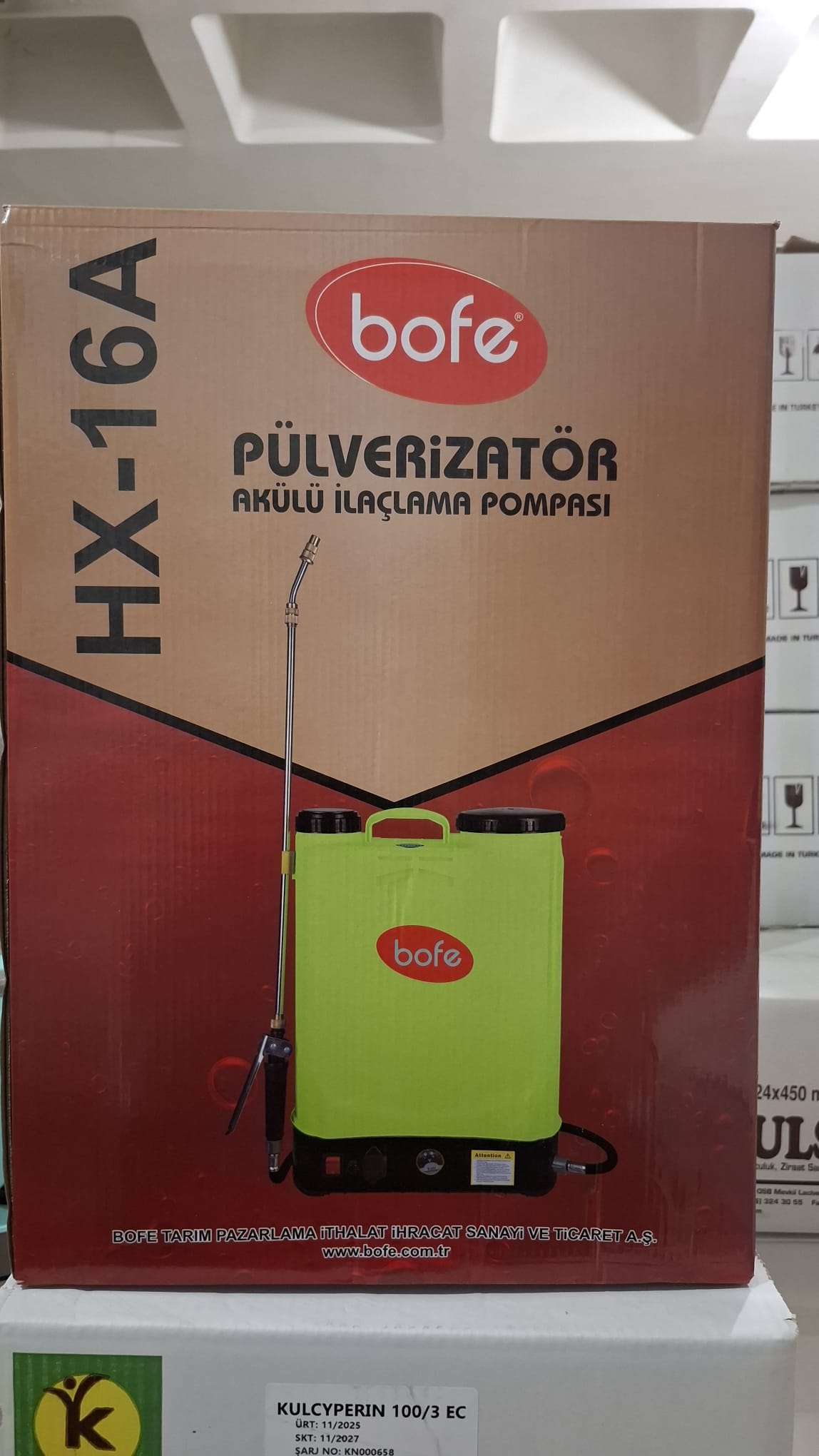 Bofe 16 Litre Akülü İlaçlama Pompası ( Sarı )