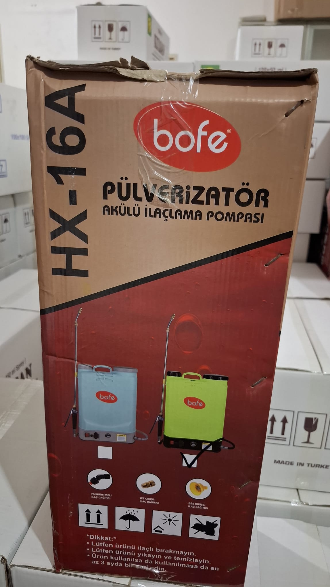 Bofe 16 Litre Akülü İlaçlama Pompası ( Mavi )