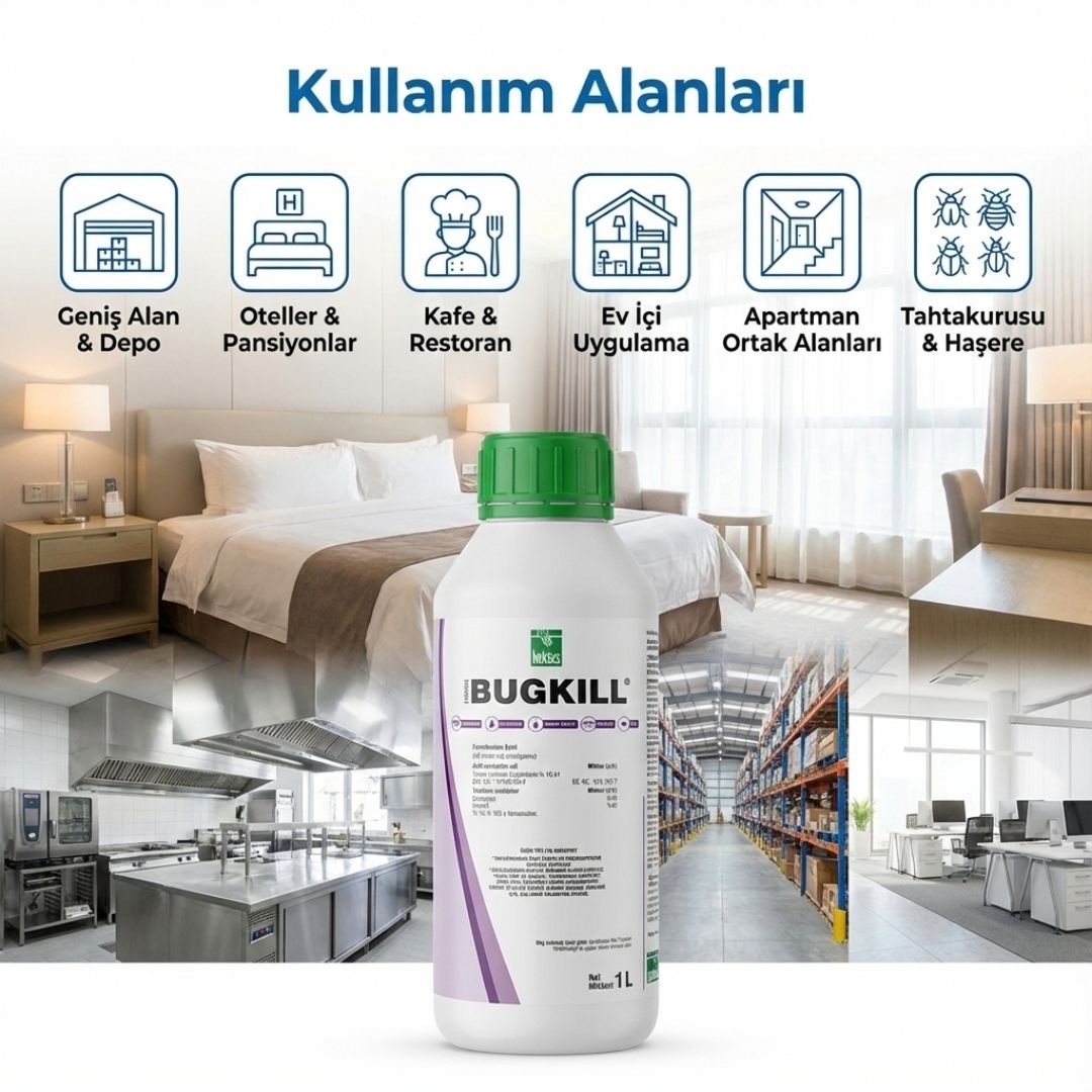 BugKill Çok Amaçlı Haşere Öldürücü – 1 Litre - Defonat