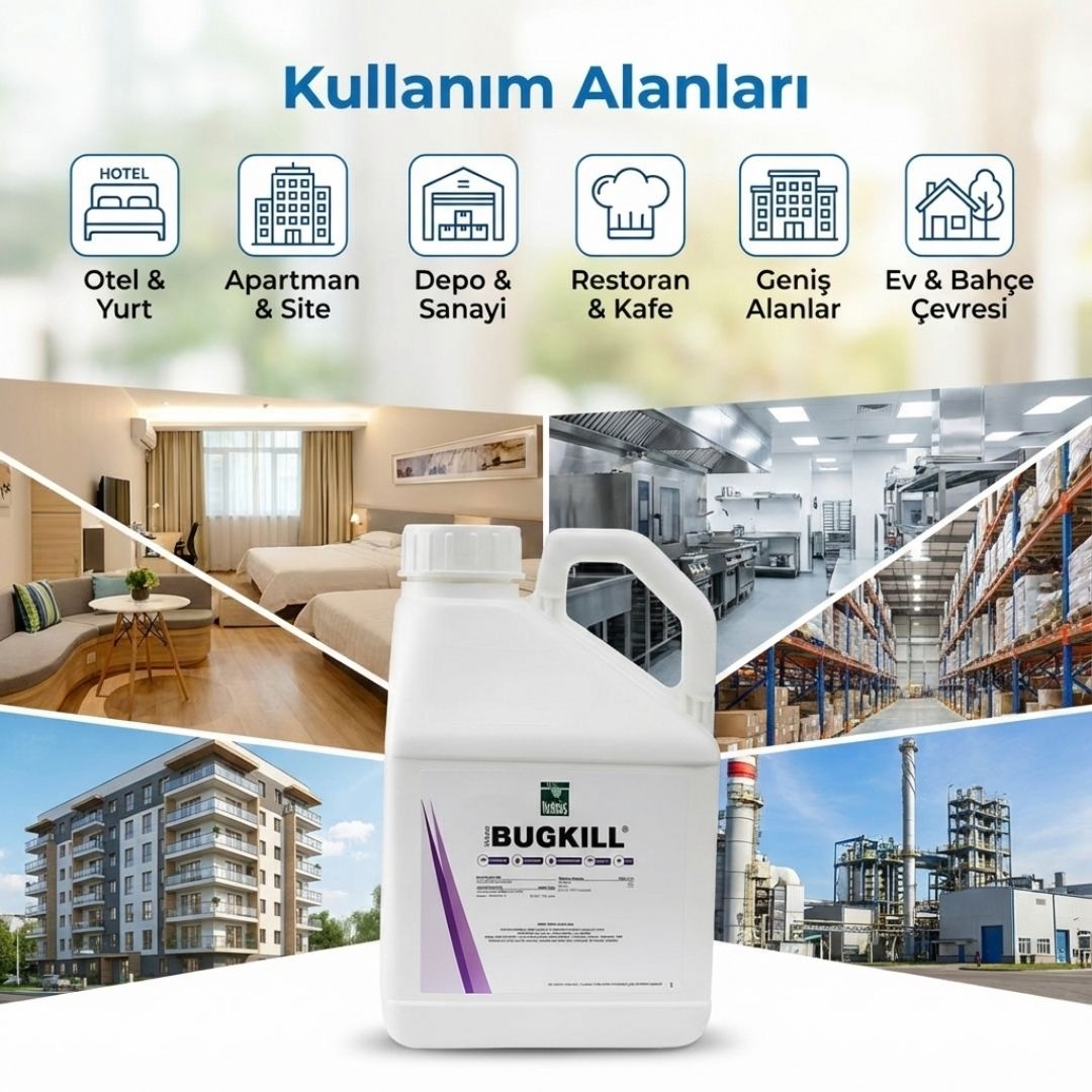 BugKill Çok Amaçlı Haşere Öldürücü – 5 Litre Endüstriyel Boy - Defonat