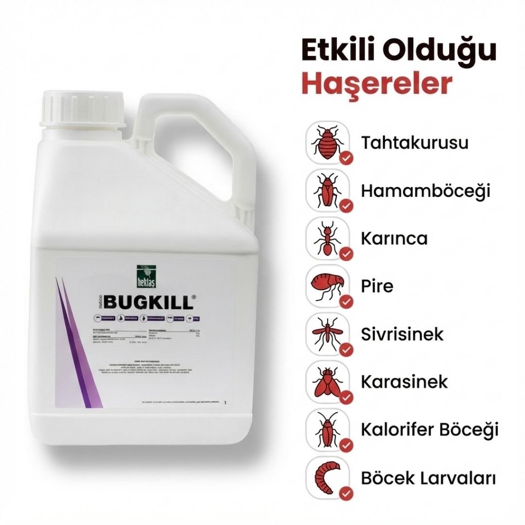 BugKill Çok Amaçlı Haşere Öldürücü – 5 Litre Endüstriyel Boy - Defonat