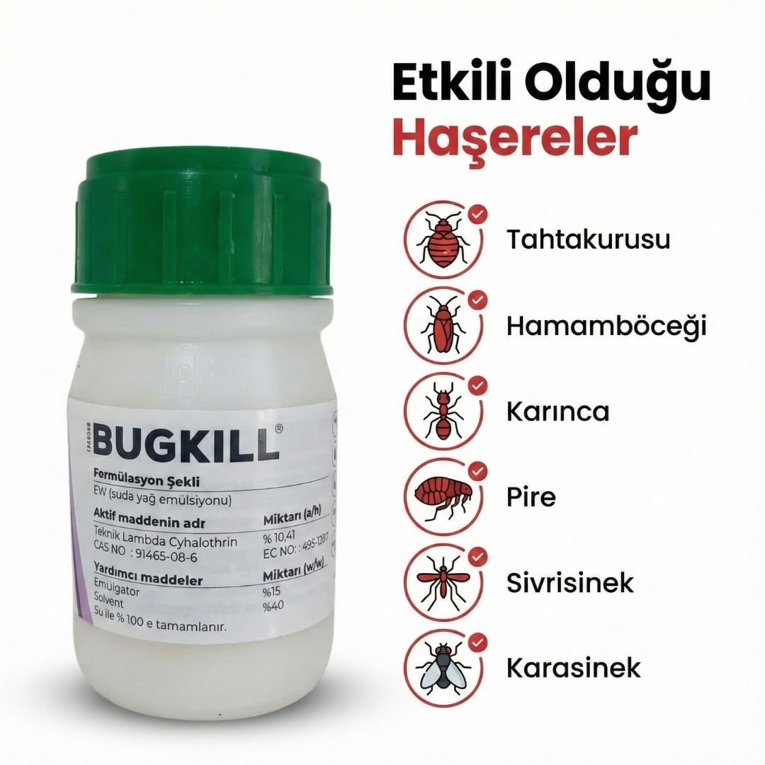 BugKill Çok Amaçlı Haşere Öldürücü – 50 ml - Defonat