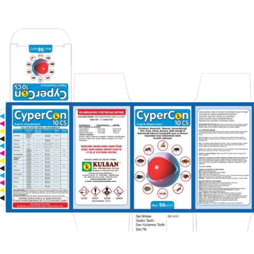 Cypercon 10 CS Mikrokapsül Haşere İlacı – 50 ml - Defonat