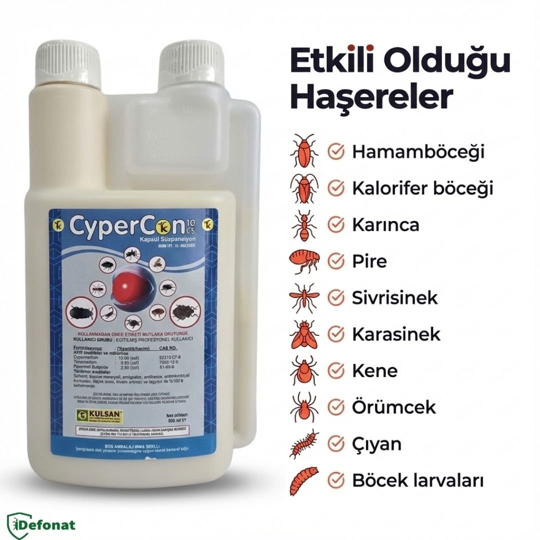Cypercon 10 CS Mikrokapsül Haşere İlacı – 500 ml - Defonat