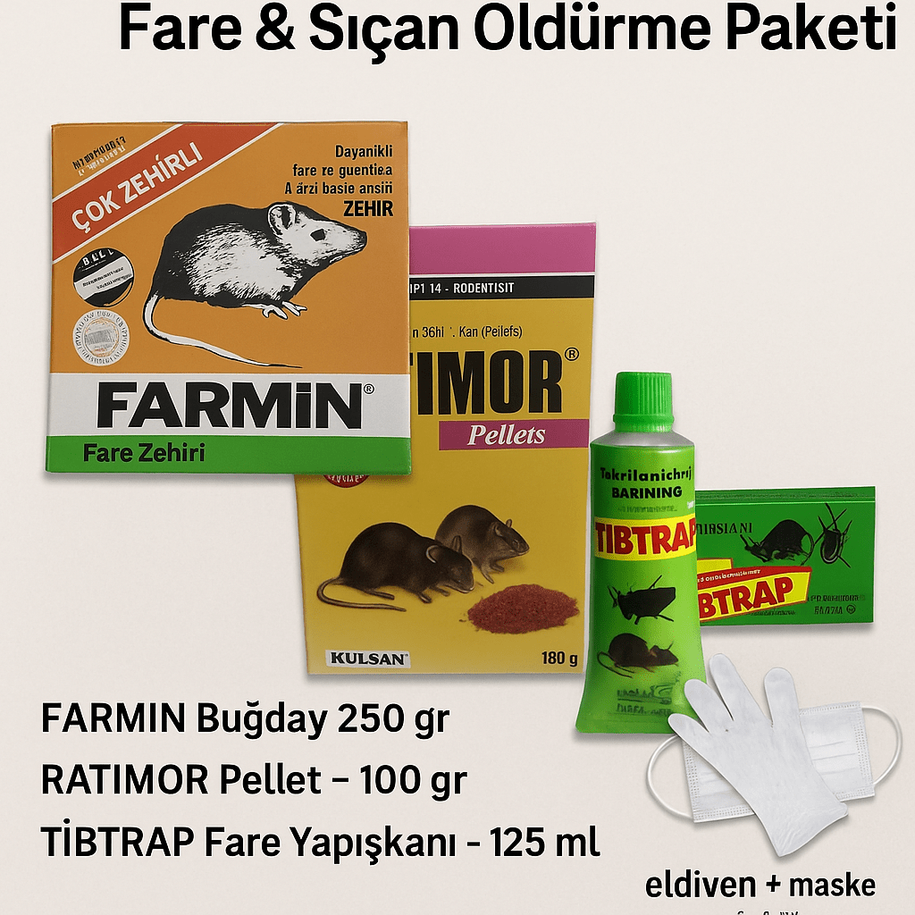 Defonat Ekonomik Fare Sıçan Öldürme Paketi - Defonat