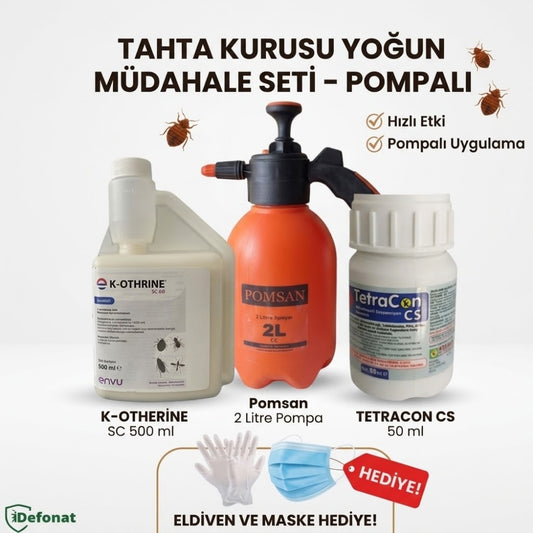 Tahta Kurusu Yoğun Müdahale Seti – Pompalı