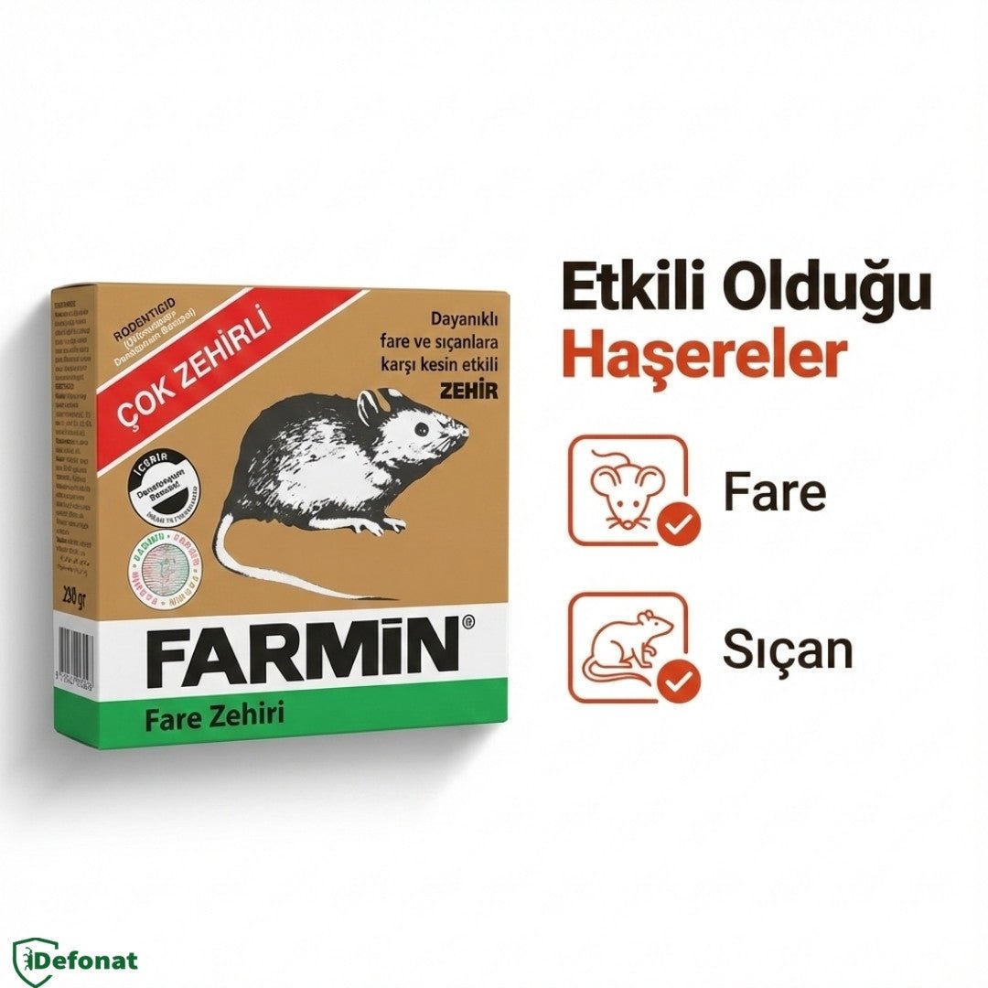 Farmin Buğday Fare ve Kemirgen Yemi – 250 gr - Defonat