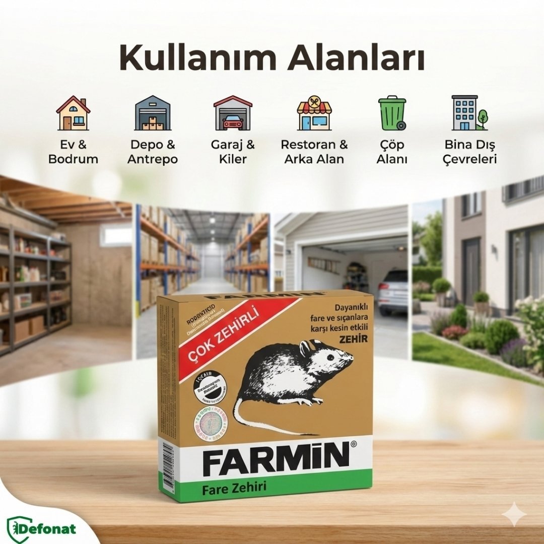 Farmin Buğday Fare ve Kemirgen Yemi – 250 gr - Defonat