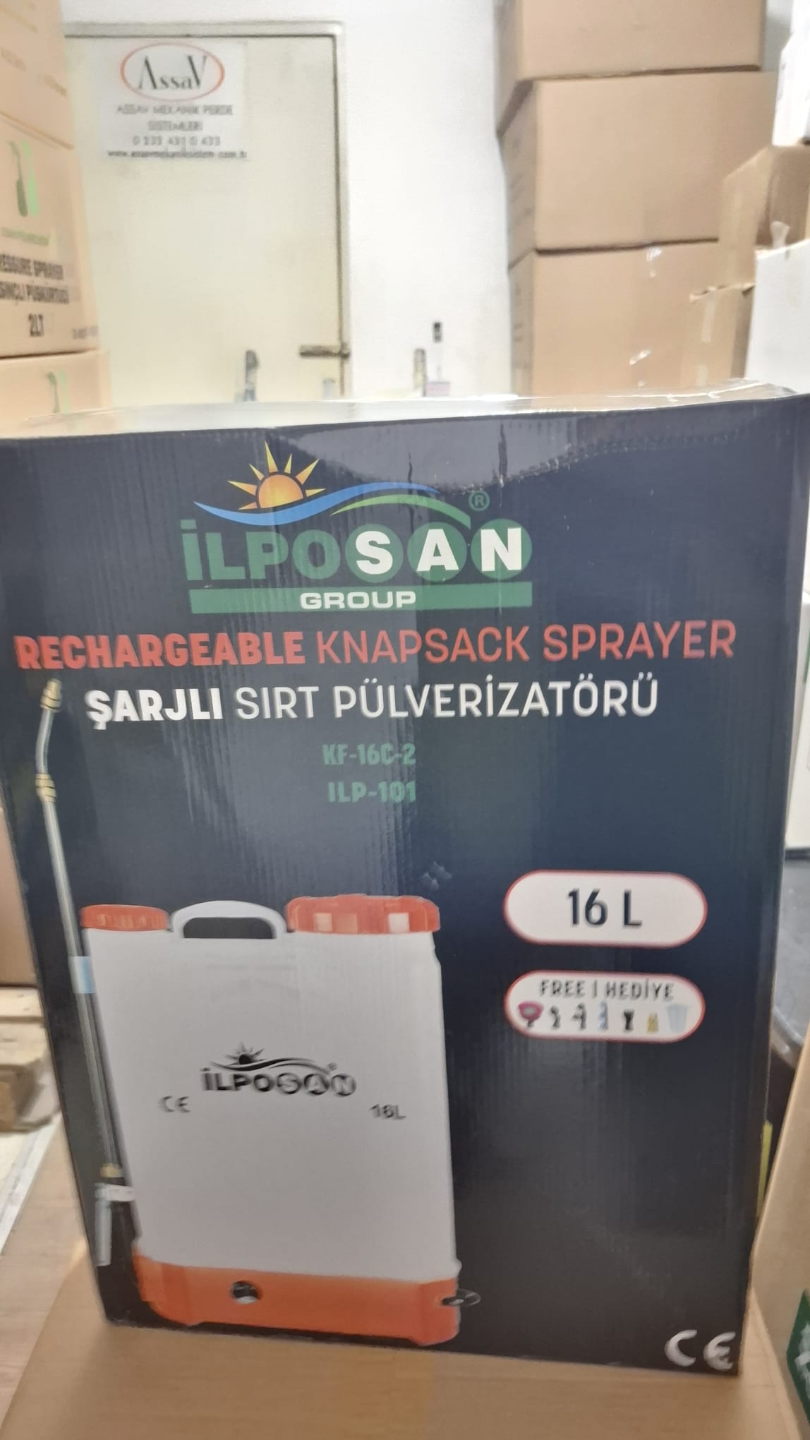 ilposan 16 Litre Akülü Sırt İlaçlama Pompası - Şarjlı Profesyonel Pülverizatör