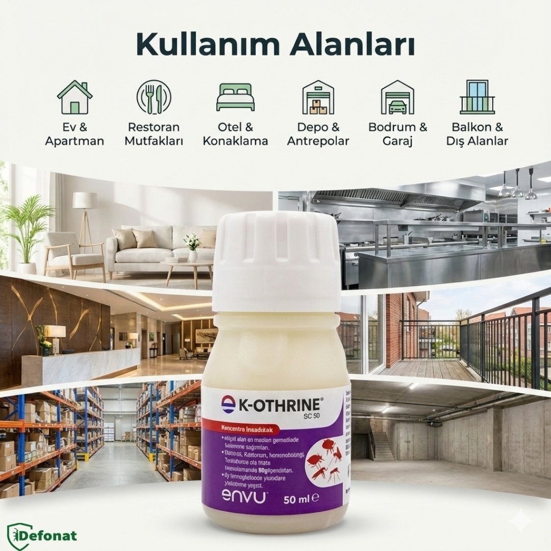 K - Othrine SC 50 ml Haşere İlacı (Uzun Süre Kalıcı Etki) - Defonat