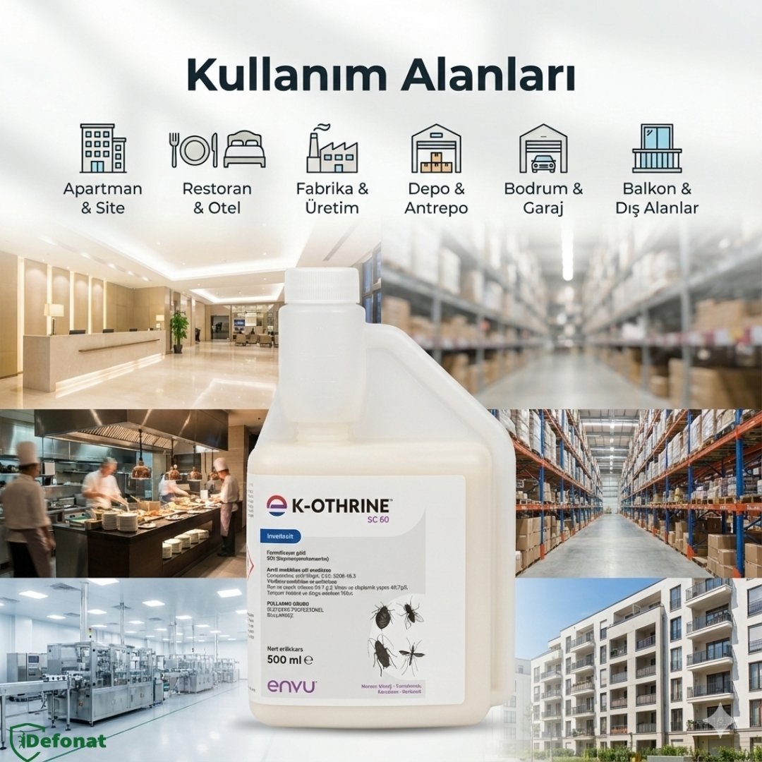 K - Othrine SC 500 ml Haşere İlacı (Uzun Süre Kalıcı Profesyonel Etki) - Defonat