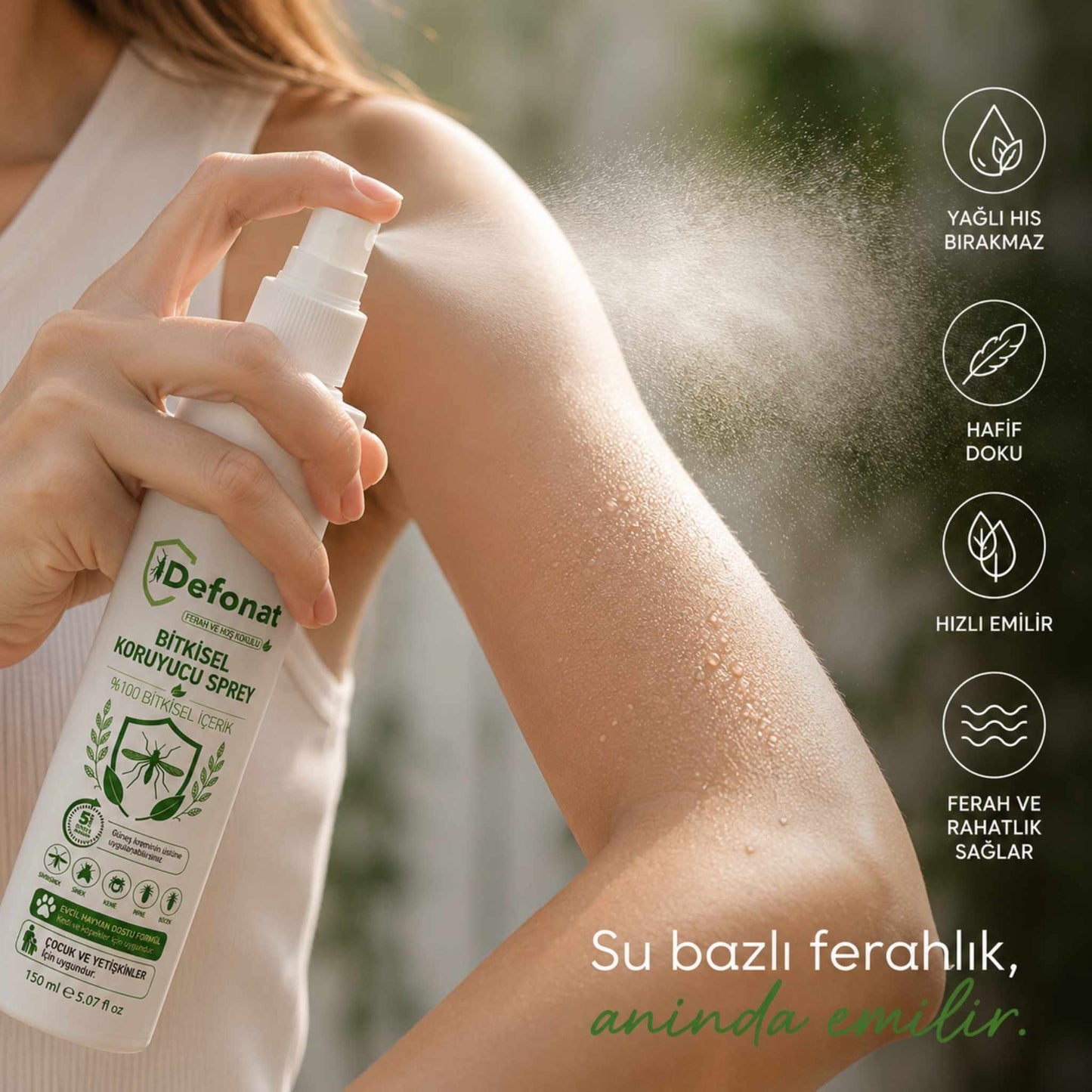 Bitkisel Sinek, Sivrisinek ve Kene Karşıtı Koruyucu Sprey (150 ml)