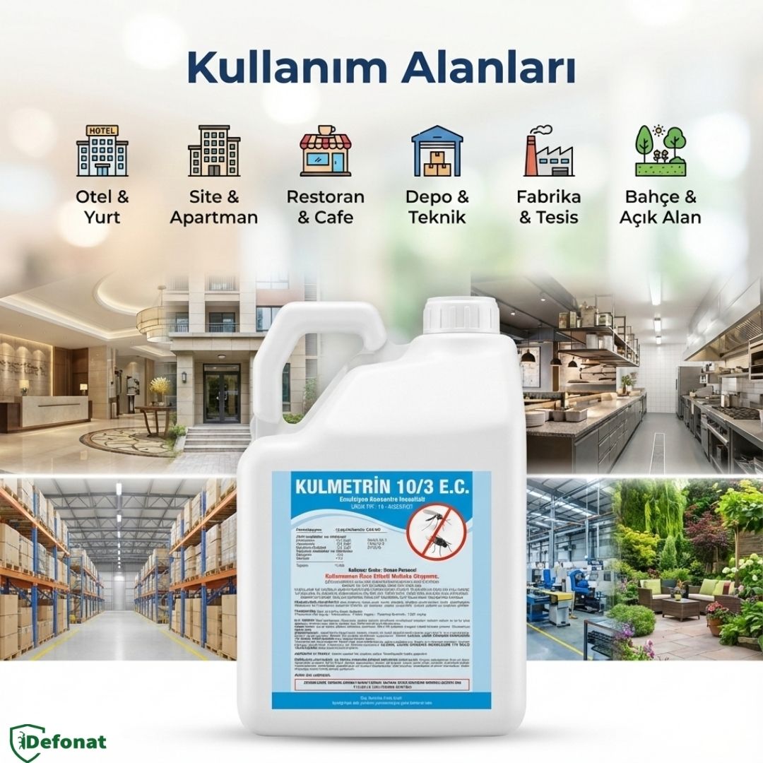 Kulmetrin 10/3 EC Endüstriyel Haşere İlacı – 5 Litre - Defonat
