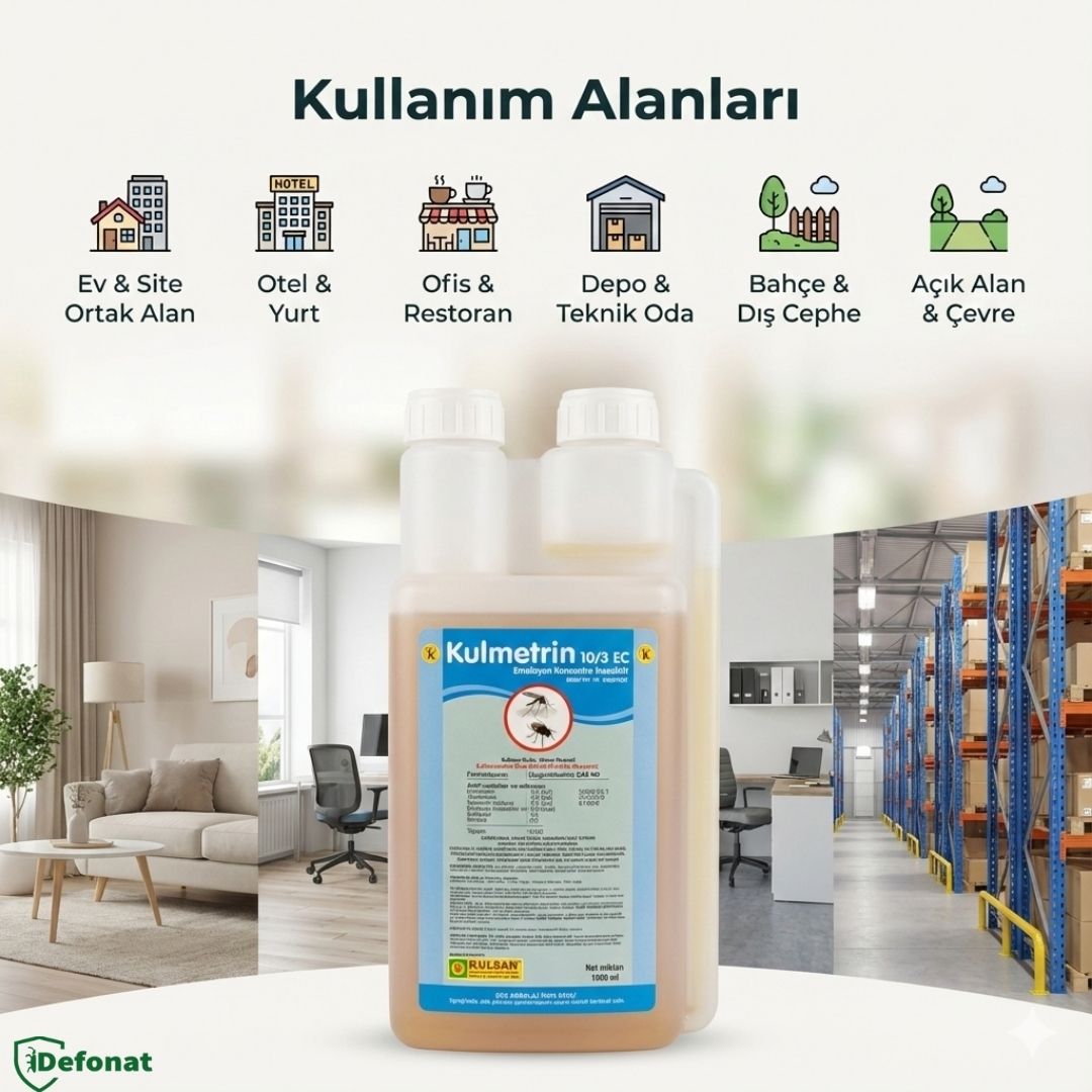 Kulmetrin 10/3 EC Profesyonel Haşere İlacı – 1 Litre - Defonat