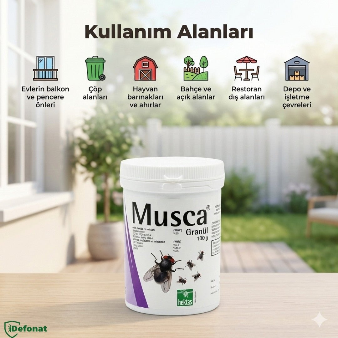 Musca Granül Sinek İlacı 100 gr (Karasinek ve Ev Sineği) - Defonat