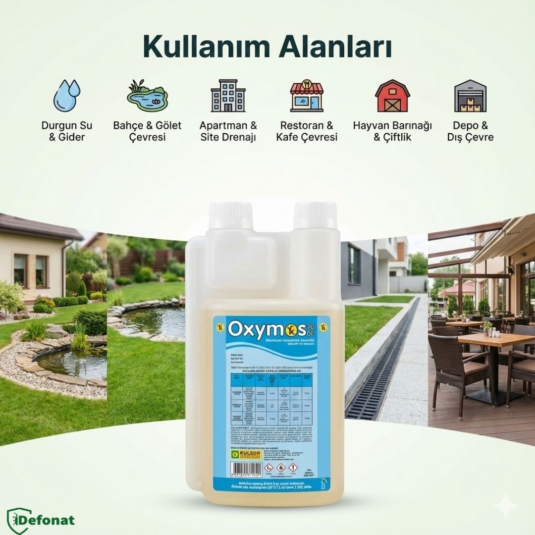 Oxymos 20 EC Larvasit – 500 ml (Pyriproxyfen IGR Haşere İlacı) - Defonat