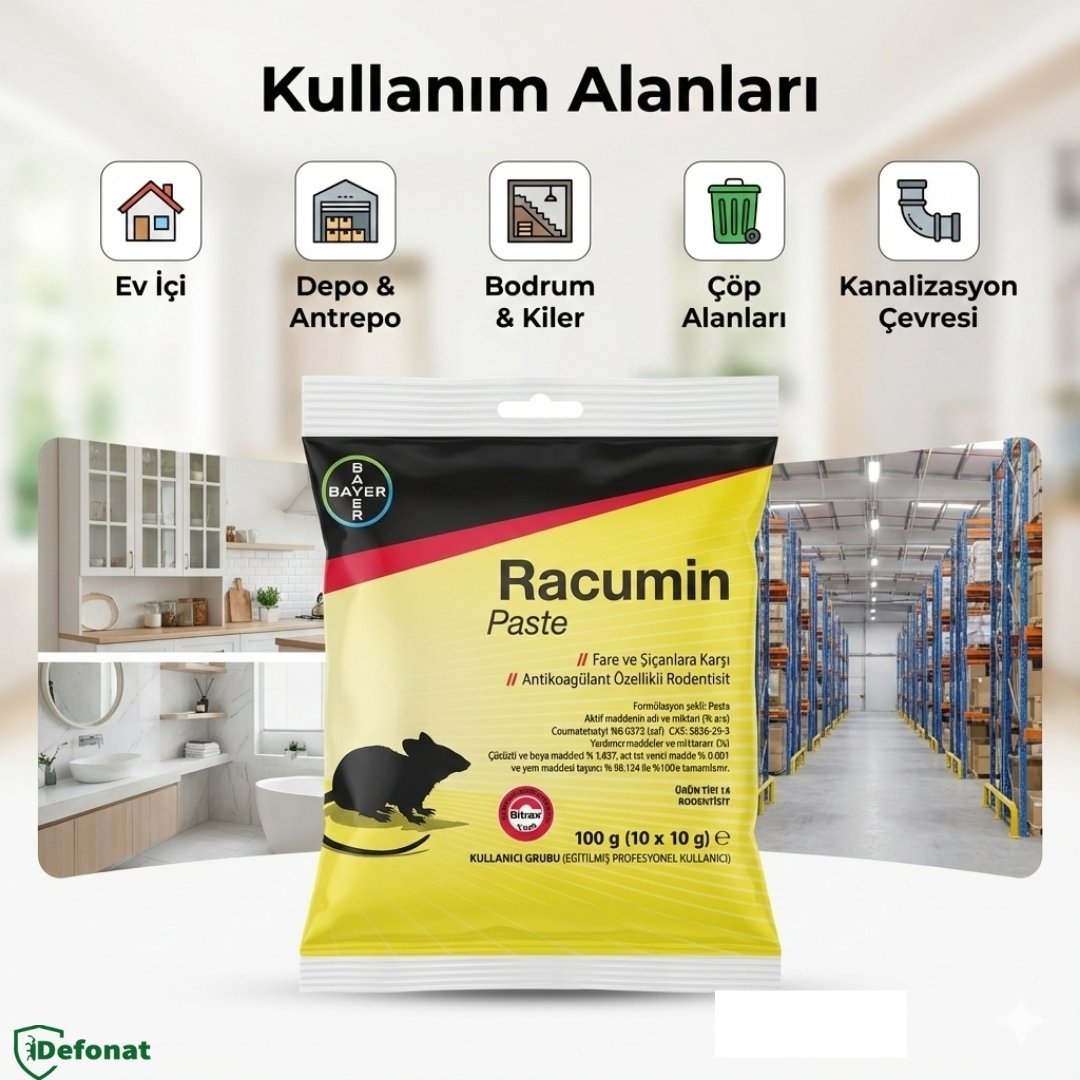 Racumin Pasta Fare ve Kemirgen İlacı 100 gr - Defonat