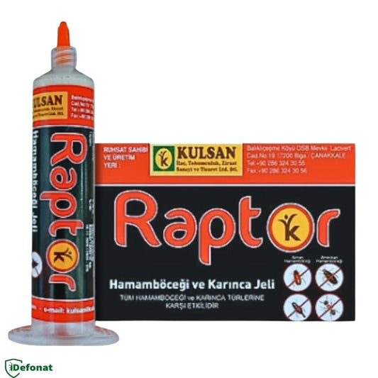 Raptor Hamam Böceği ve Karınca Jel İlacı – 35 gr (Büyük Boy) - Defonat