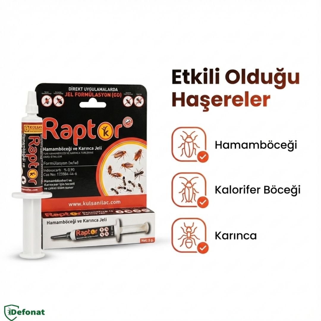 Raptor Hamam Böceği ve Karınca Jel İlacı – 5 gr - Defonat