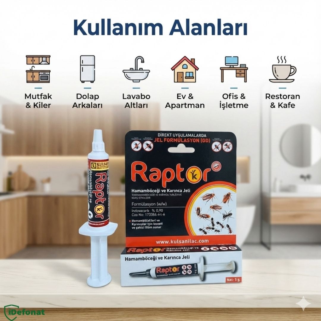Raptor Hamam Böceği ve Karınca Jel İlacı – 5 gr - Defonat