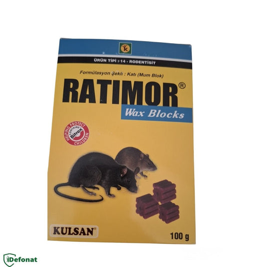 Ratimor Wax Block Fare ve Kemirgen Yemi – 100 gr - Defonat