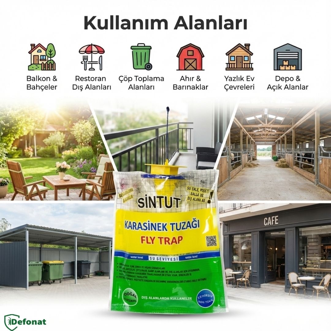 Sintut Karasinek Tuzağı Medium – Sinek Yakalama Tuzağı - Defonat