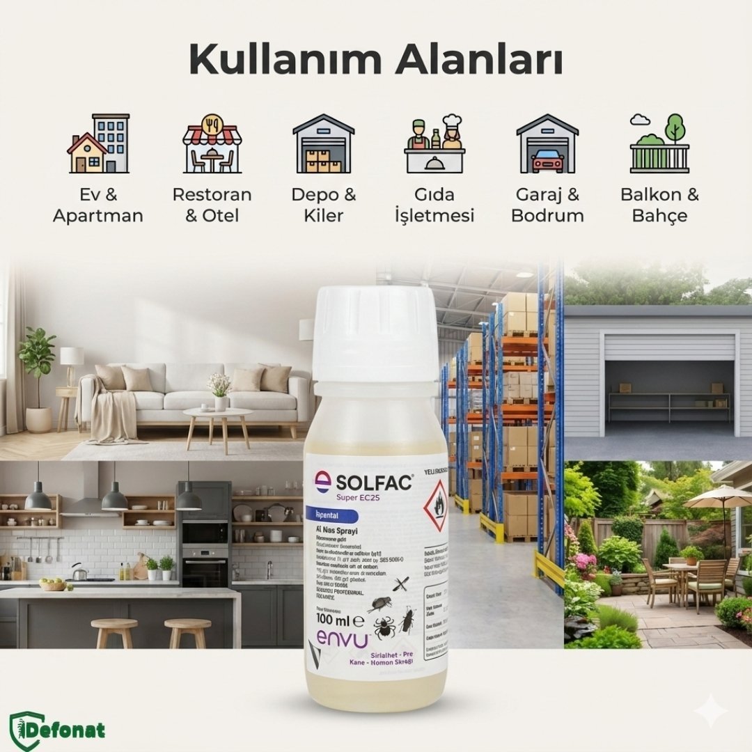 Solfac EC 25 Haşere İlacı – 100 ml (Konsantre) - Defonat