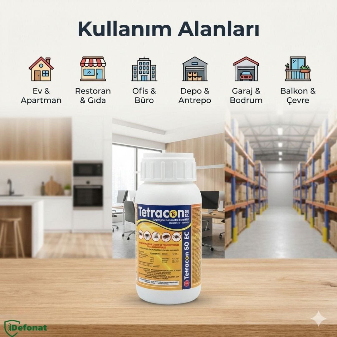 Tetracon 50 EC Haşere İlacı – 250 ml (Hızlı Etkili Konsantre)