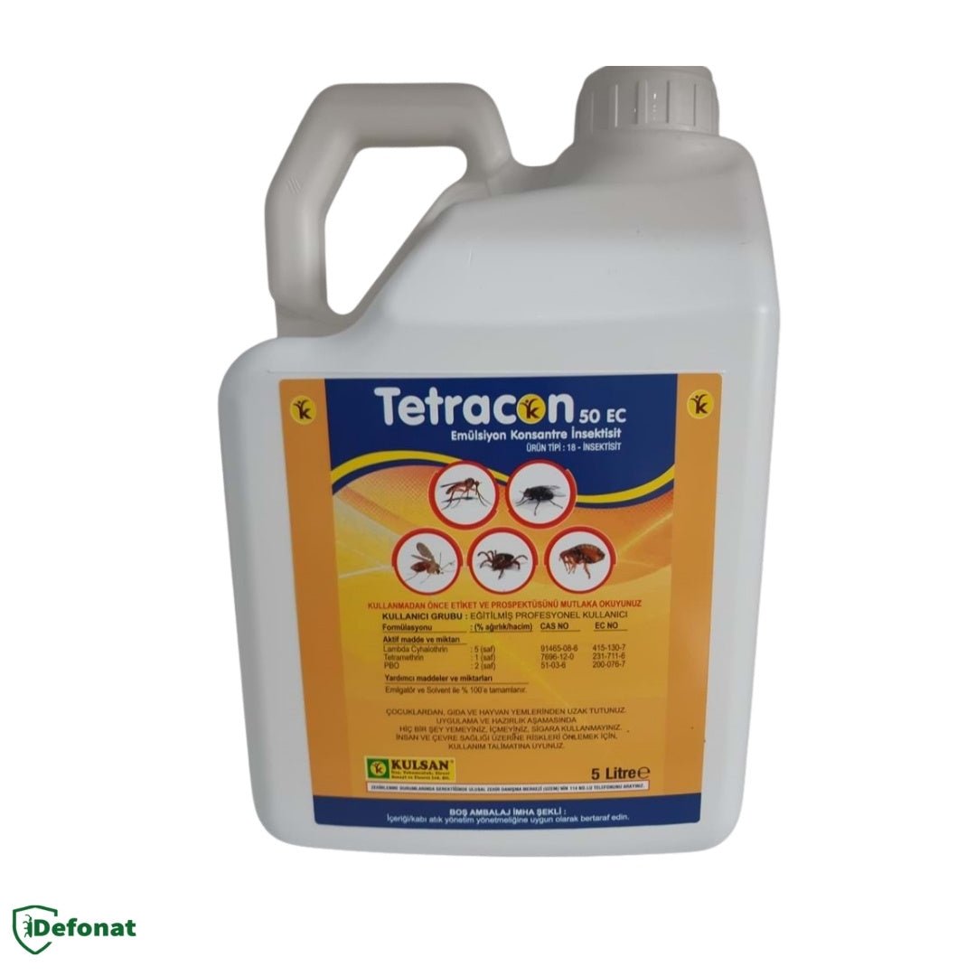 Tetracon 50 EC Haşere İlacı – 5 Litre (Profesyonel Büyük Boy) - Defonat