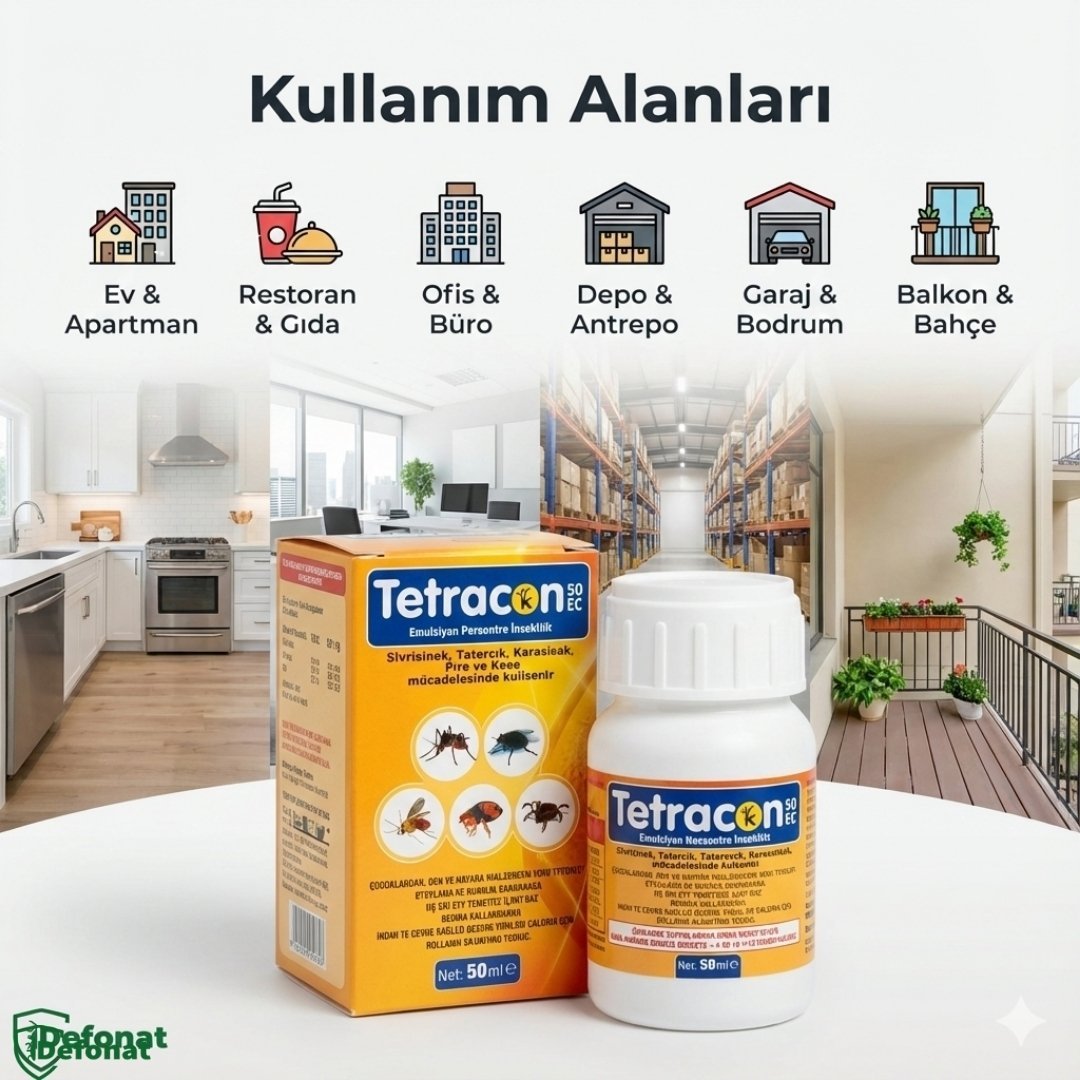 Tetracon 50 EC Haşere İlacı – 50 ml (Hızlı Etkili Konsantre) - Defonat