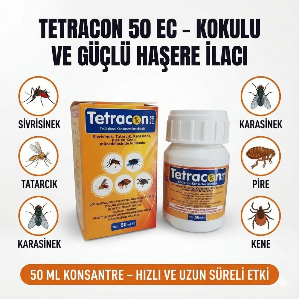 Tetracon 50 EC Haşere İlacı – 50 ml (Hızlı Etkili Konsantre) - Defonat