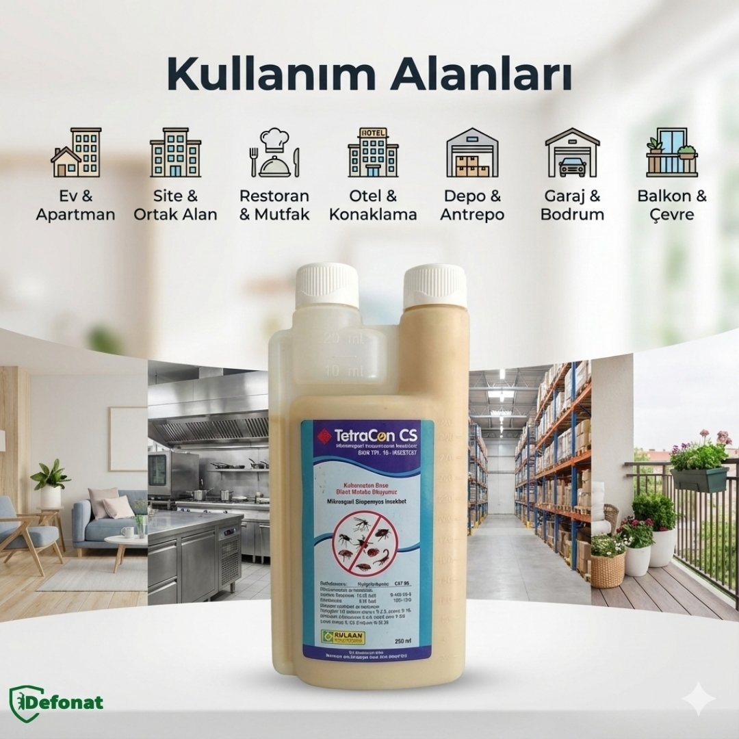 Tetracon CS Haşere İlacı – 250 ml (Uzun Süre Etkili Mikrokapsül) - Defonat