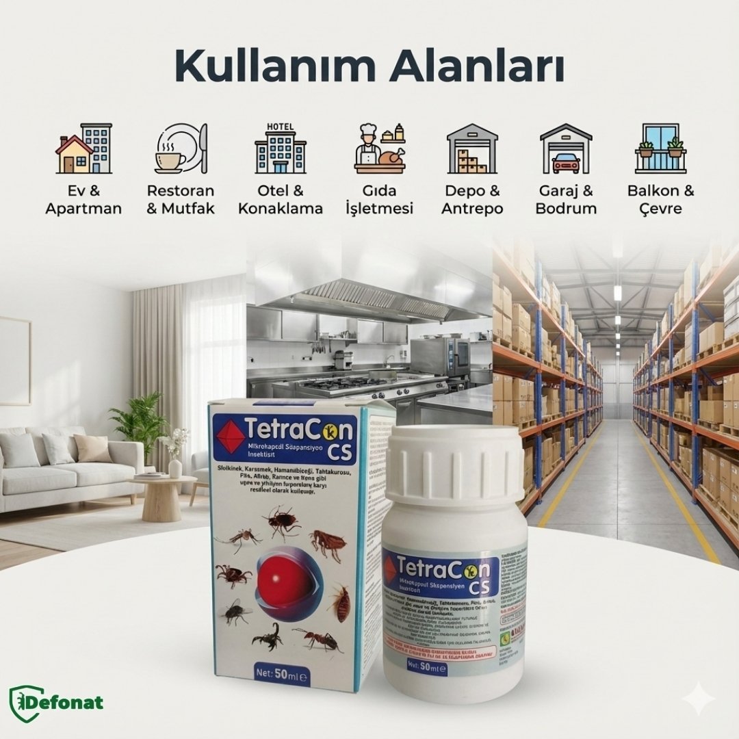 Tetracon CS Haşere İlacı – 50 ml (Mikrokapsül Uzun Süre Etkili) - Defonat