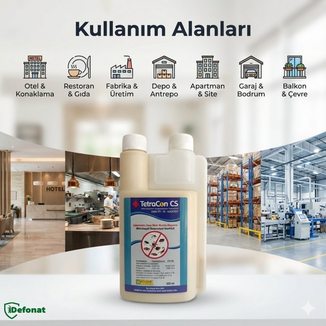 Tetracon CS Haşere İlacı – 500 ml (Mikrokapsül Uzun Süre Etkili) - Defonat