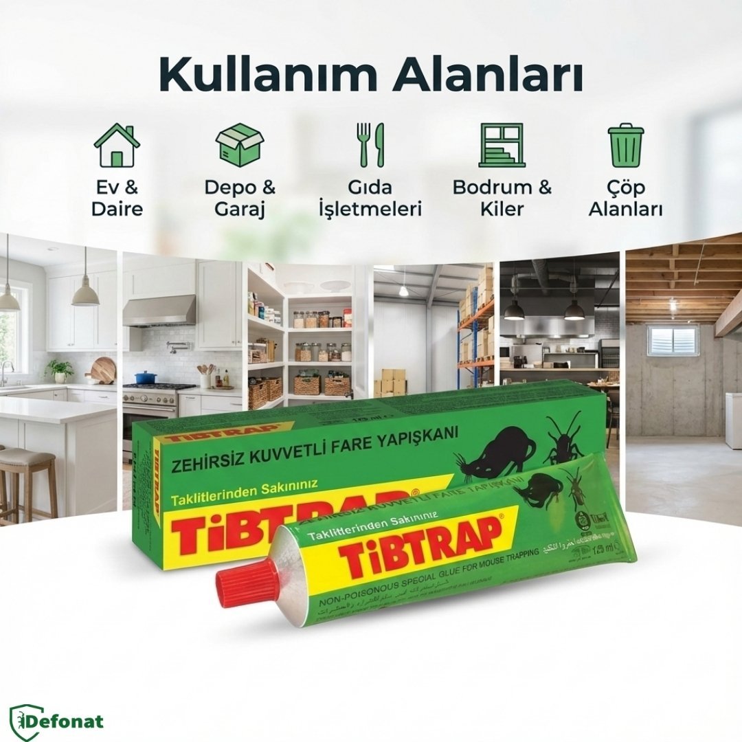Tibtrab Fare Yapışkanı 125 ml – Zehirsiz Kemirgen Yakalama Yapışkanı - Defonat