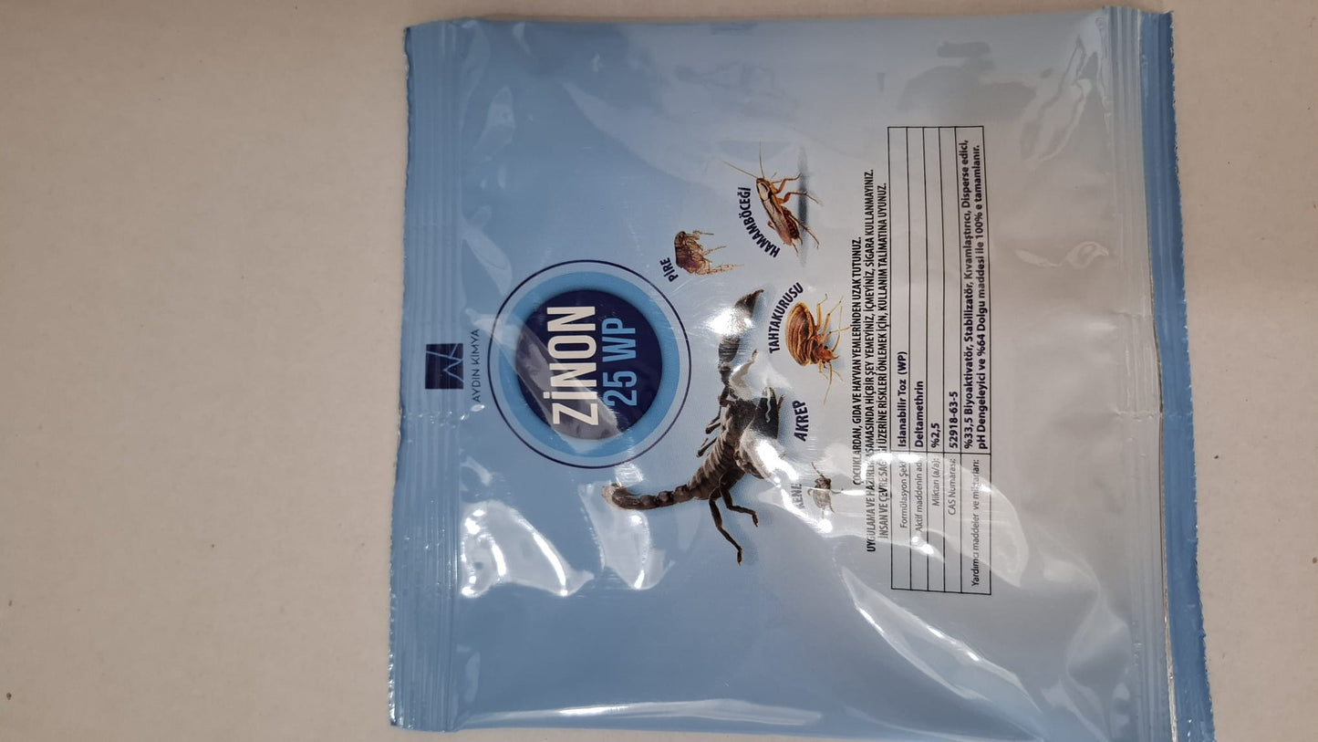Zinon EW 25 WP Toz Haşere İlacı – 50 gr (Geniş Spektrumlu Etki) - Defonat